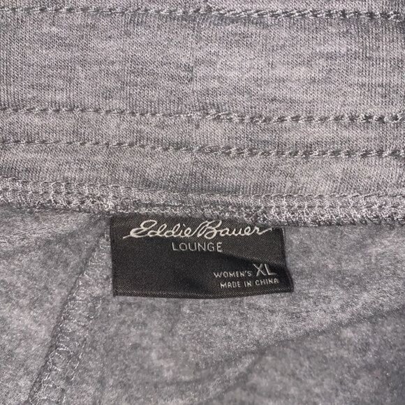 Eddie Bauer Womens XL Lounge Pants Heather Gray Cotton - Picture 2 of 9
